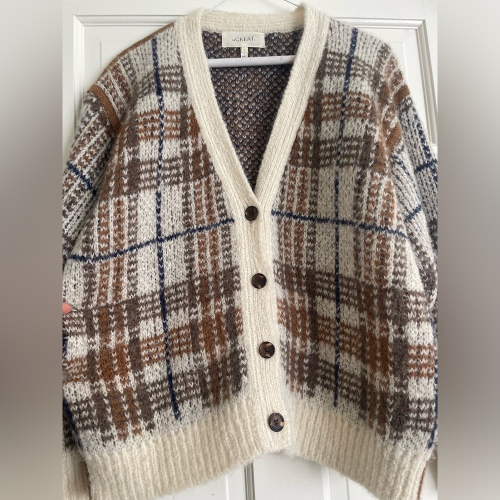Gently worn The Great. The Estate Reversible Cardigan .